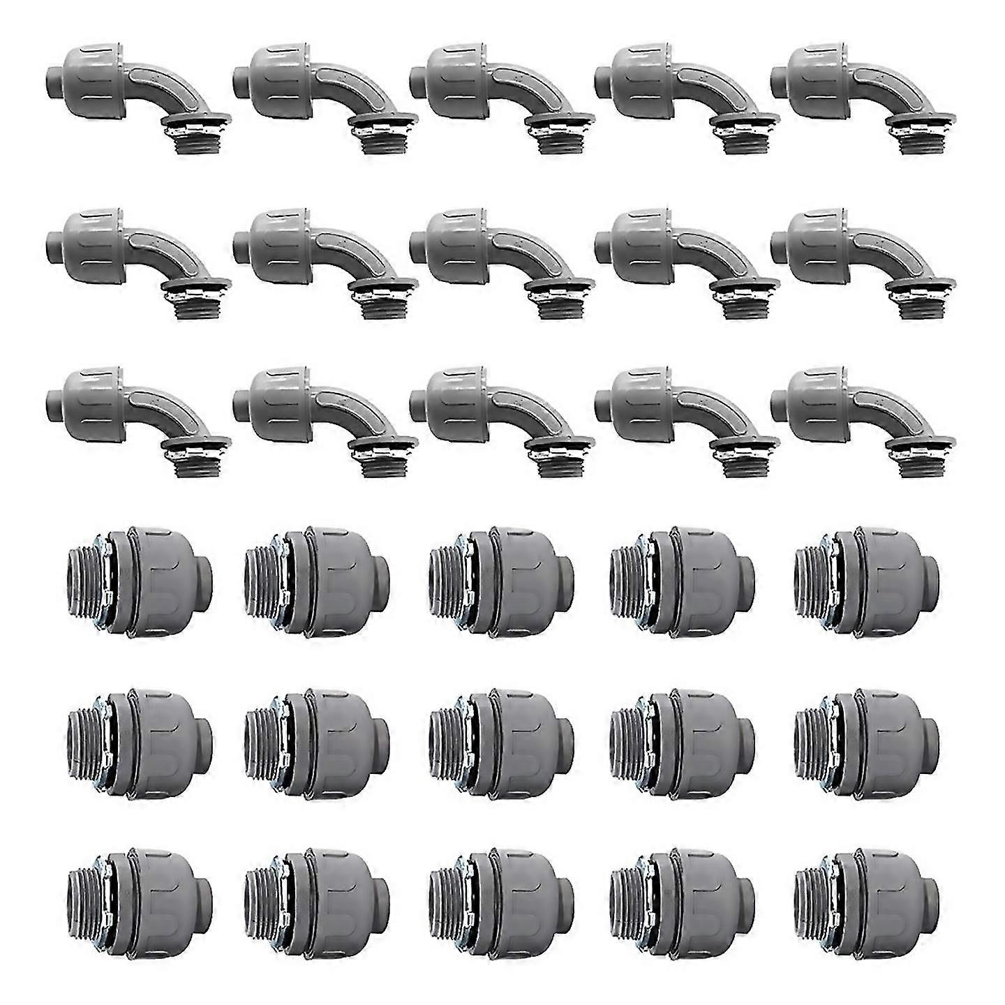 Para conexões de conduíte elétrico não metálicas de conector estanque a líquido de 34 polegadas