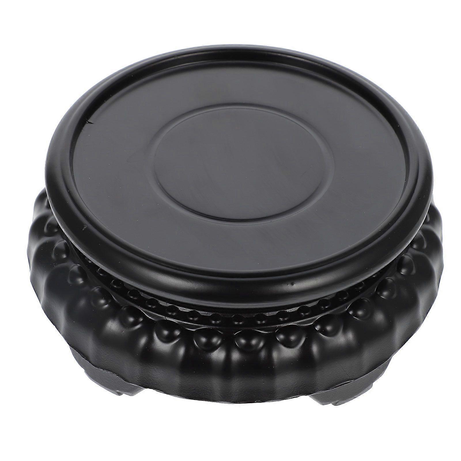 Delicate Round Flowerpot Base Vase Decoration Base Bonsai Rotating Pedestal