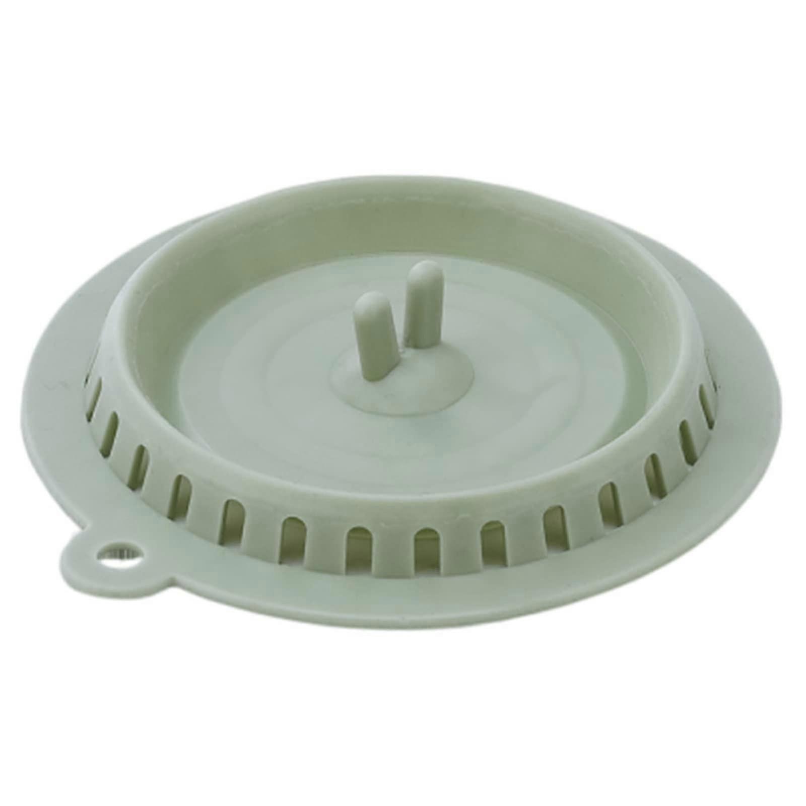 Silicone Folding Floor Drain Hair Stopper for Sink and Shower, Deodorizing Drain Filter in Green
