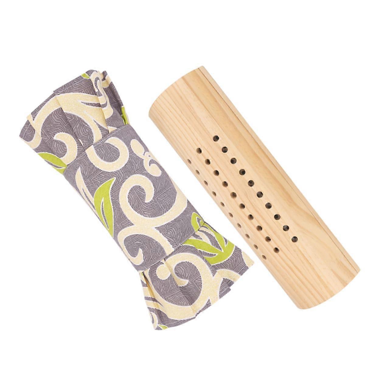 Sauna Accessory Wooden Neck Pillow Reusable Moxibustion Pillow For Joint And Neck