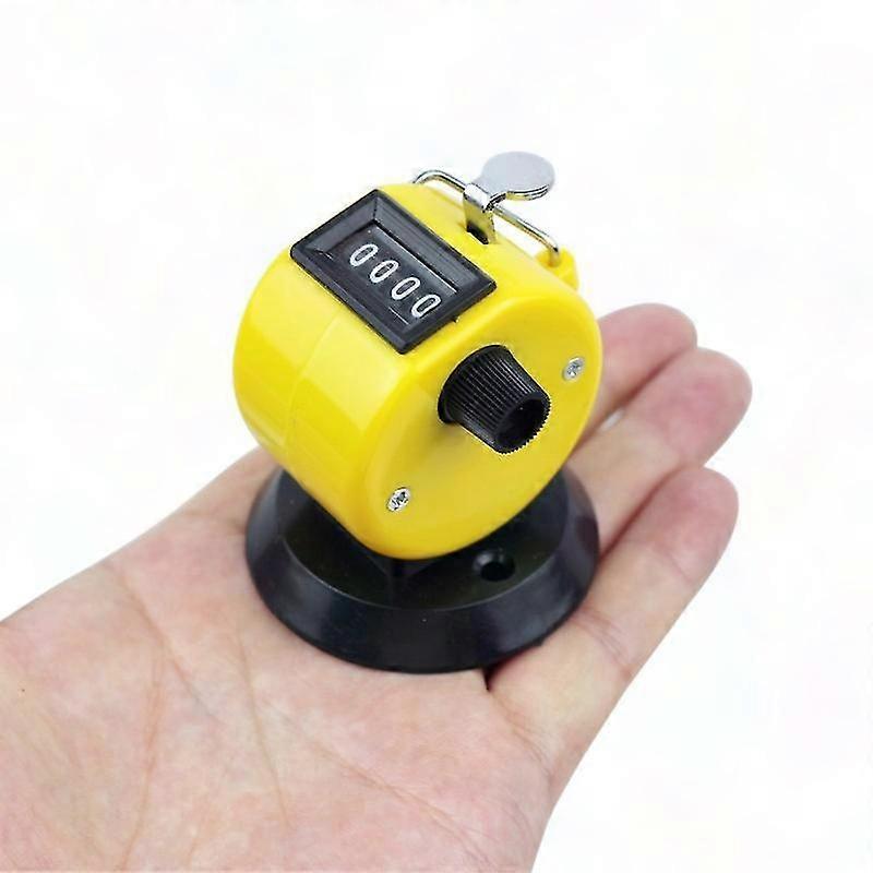 4 Digit Manual People Counter Mechanical Digital Clicker Hand Tally Counter