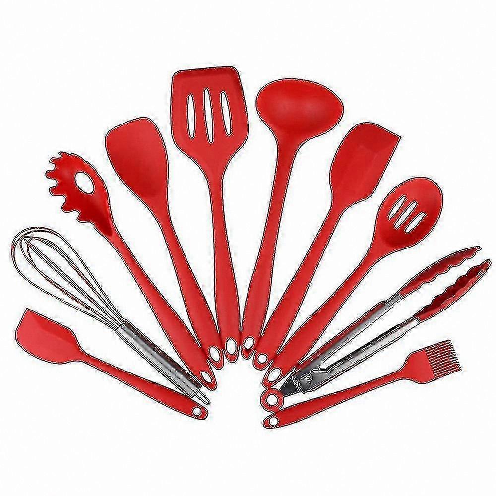 Non-Stick Silicone Cookware Collection 10-Piece Kitchen Tool Set