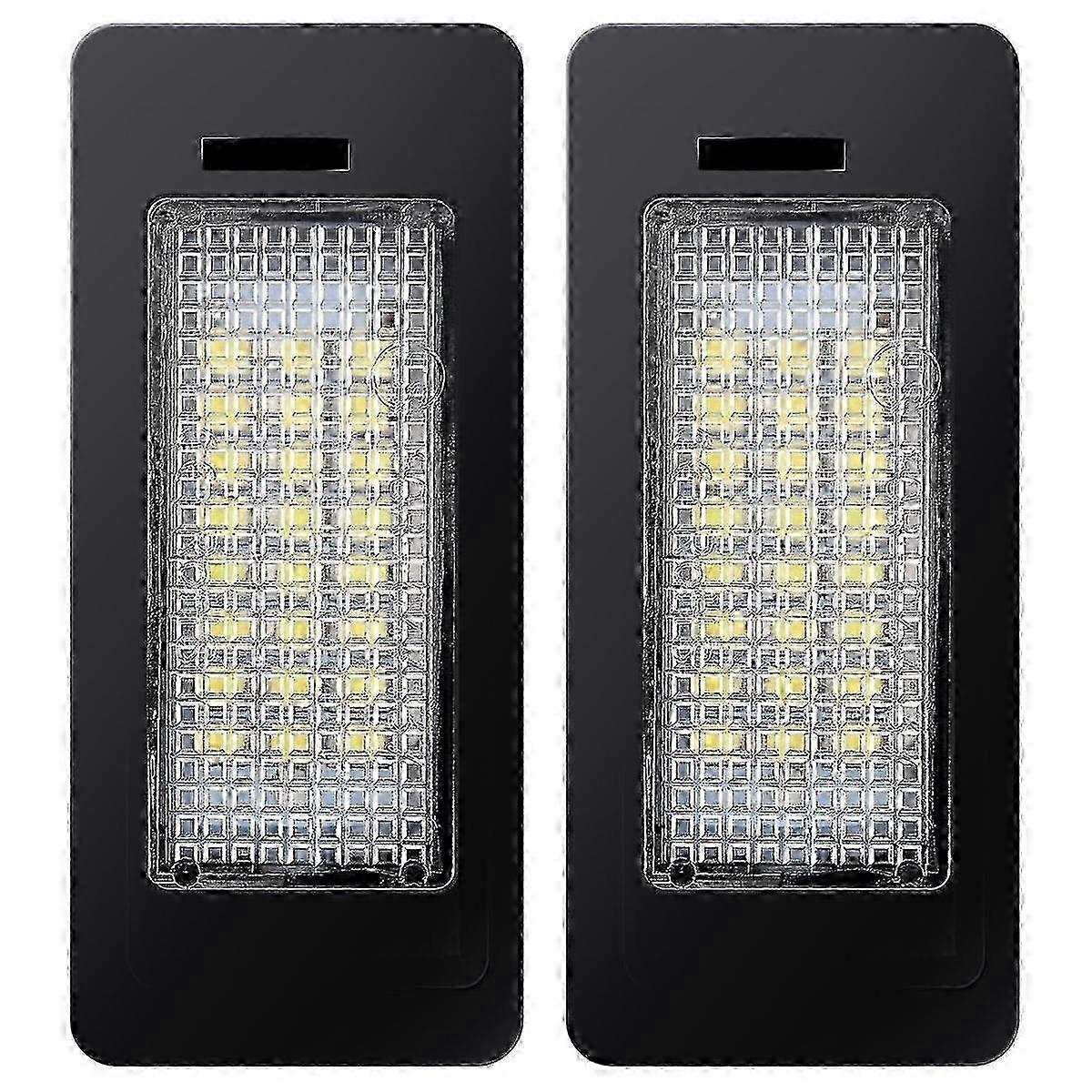 2x White LED License Number Plate Light Lamp Suitable for BMW E39 E60 E61 E46 No Error-jc
