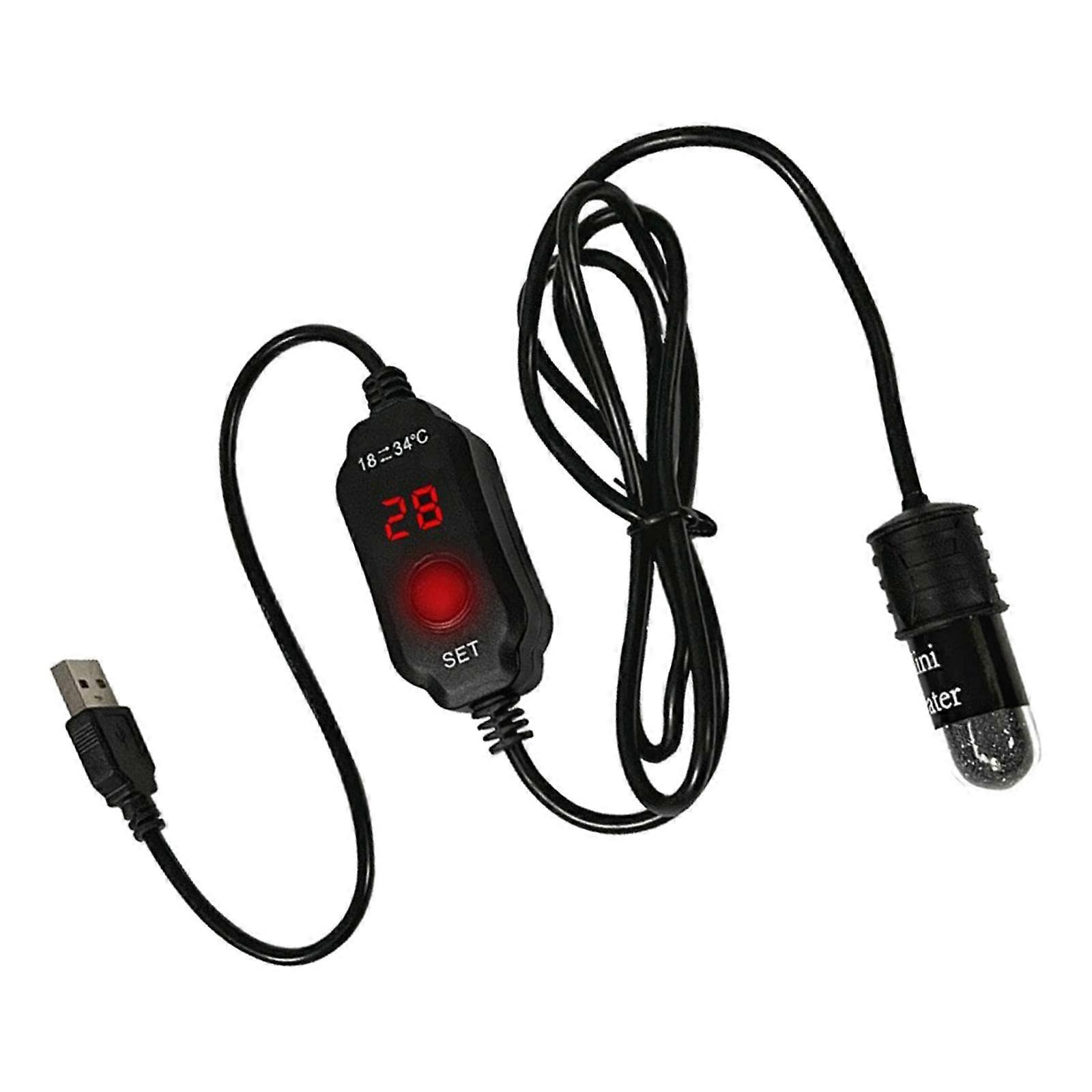 Mini Aquatic Heater For Small Tanks With Adjustable Heat Settings - ABS Plastic, Compact Size, Reliable Warmth, Universal Fit