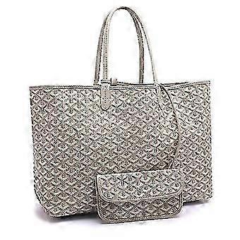 Women's Pu Leather Tote Bag Portable Large Capacity Shoulder Bag Waterproof Beach Pocket