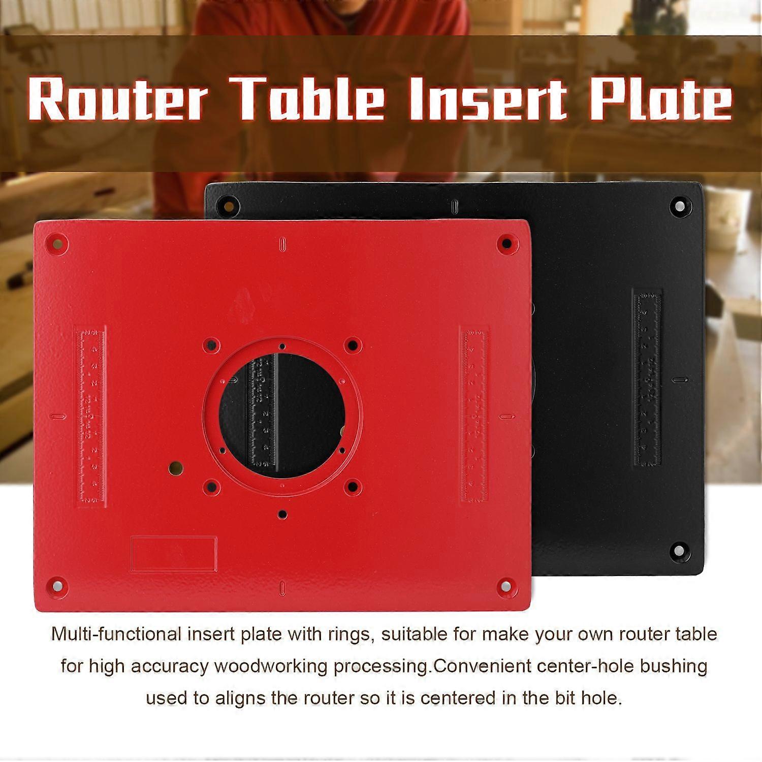 Multifunctional Aluminum Alloy Router Table Insert Plate Trimmer Engraving Machine Tool Woodworking Benches Woodworking Tools