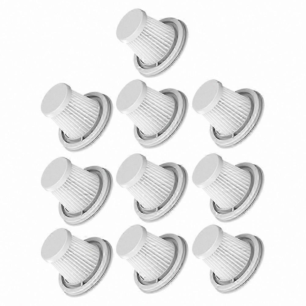 10-Pack HEPA Filters for Mini Vacuum Cleaner, Washable Spare Parts for Home and Car Use, Compatible with Wireless Handheld Models