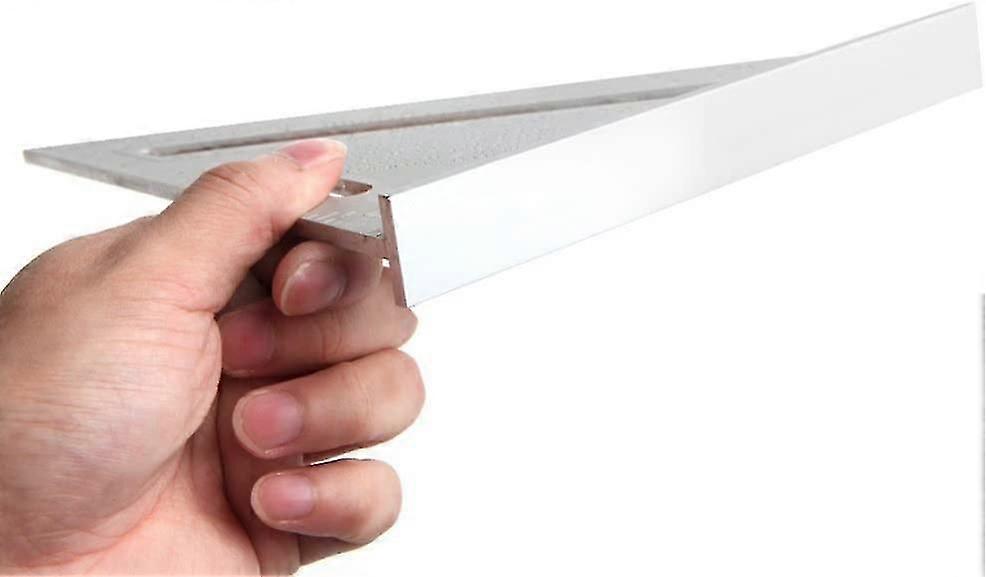 7 Inch Triangle Ruler, 7 Inch Square Protractor, Aluminum Alloy Triangle Ruler, Silver Aluminum Alloy High Precision Triangle Ruler For Measurement Ru