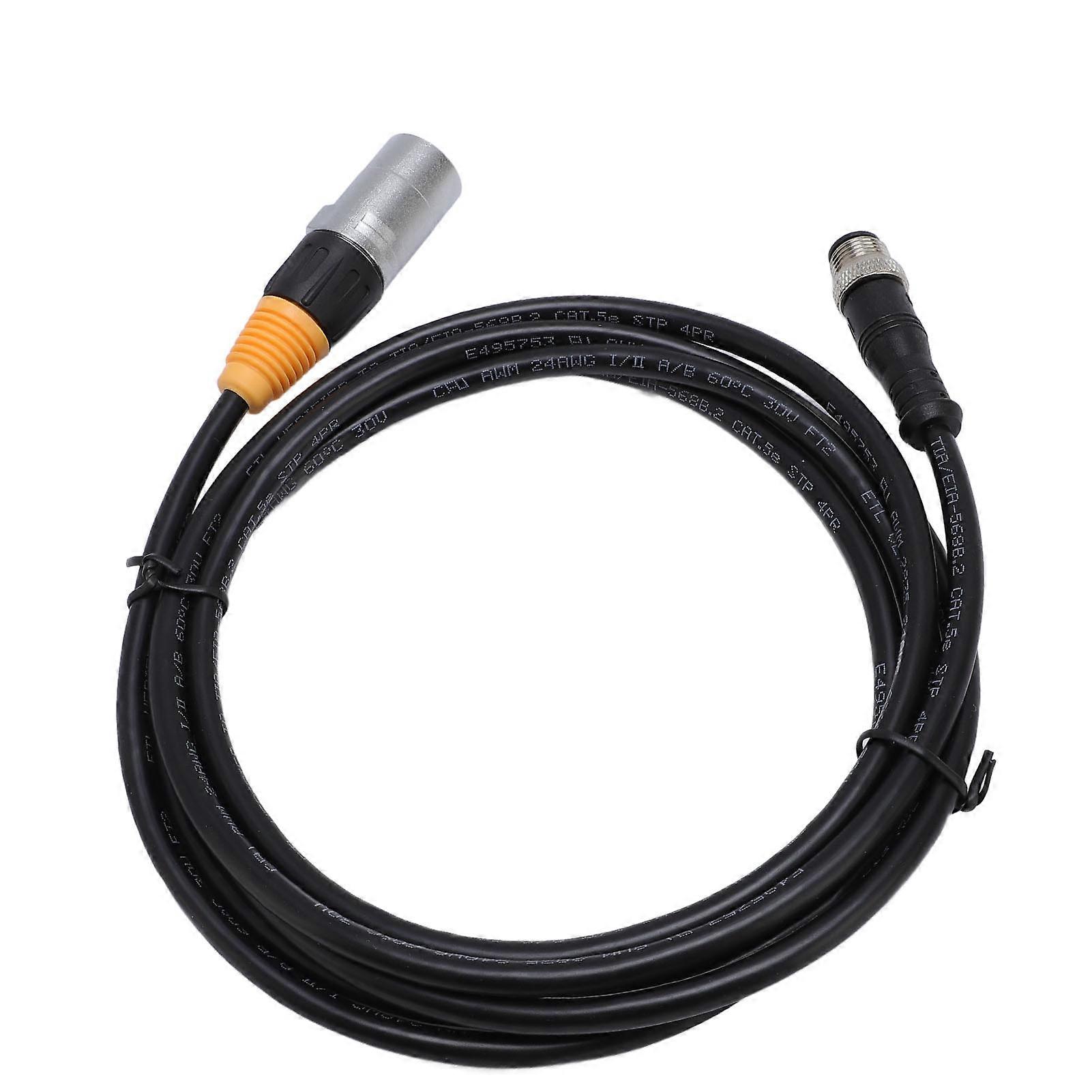 M12 RJ45 Ethernet Cable 2m Shielded Industrial Automation Cable