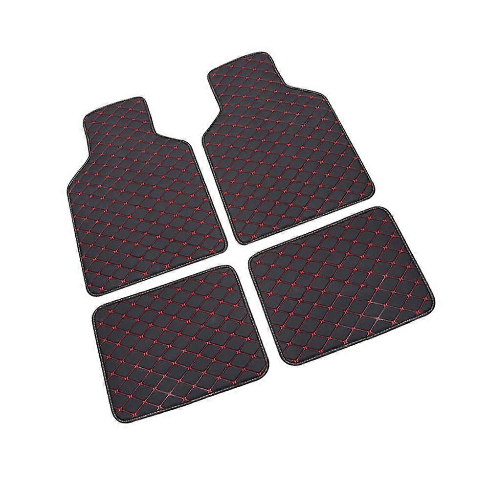 Car Floor Mats Honda CR-V ZC8 2022-2025 Waterproof Non-Slip Carpet Front And Rear Black-Red