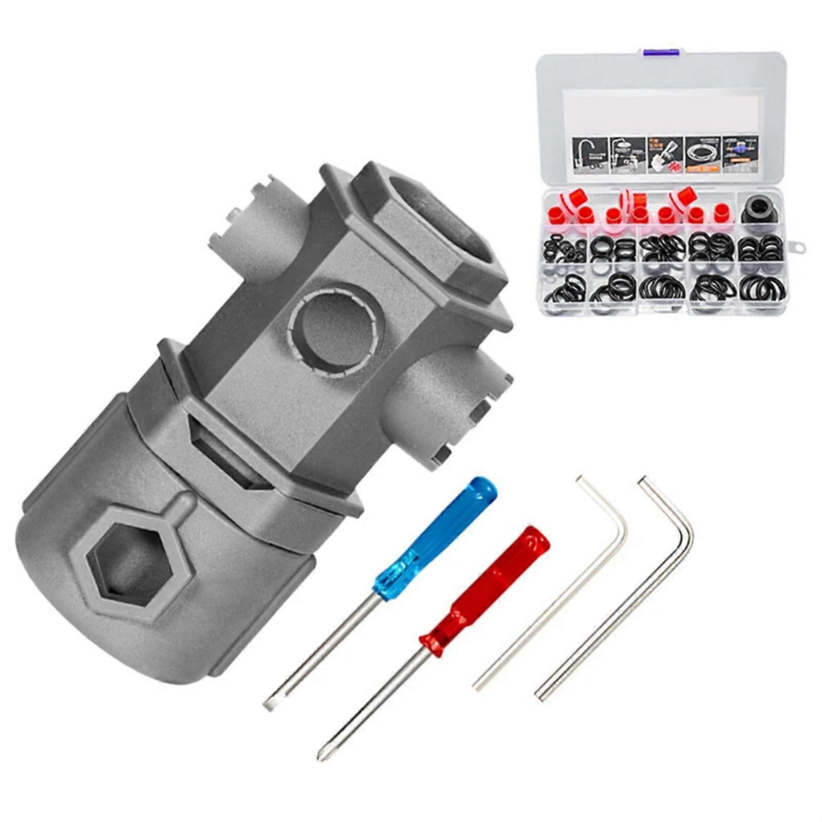 Wrench Tool Set 16 In 1 for Faucet Maintenance, Aerator and Valve Core Replacement, Easy Disassembly for Most Faucets