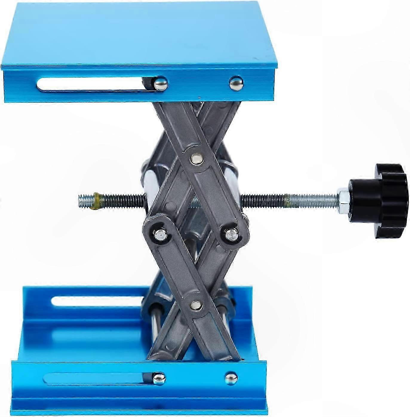 Mini Scissor Lift Table - 4x4 Inch Adjustable Height Lab Jack Stand, 5KG Capacity for Laboratory Use