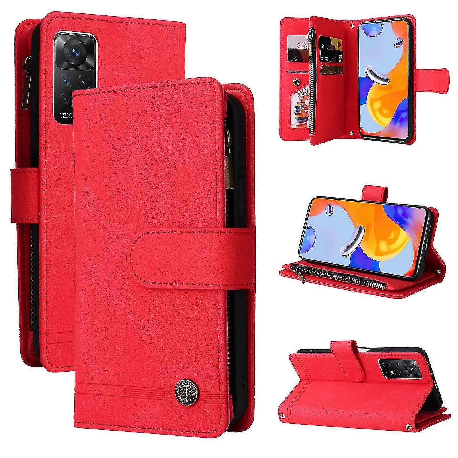 Case for Xiaomi Redmi Note 11 PRO Leather Flip Folio Case with Cred...