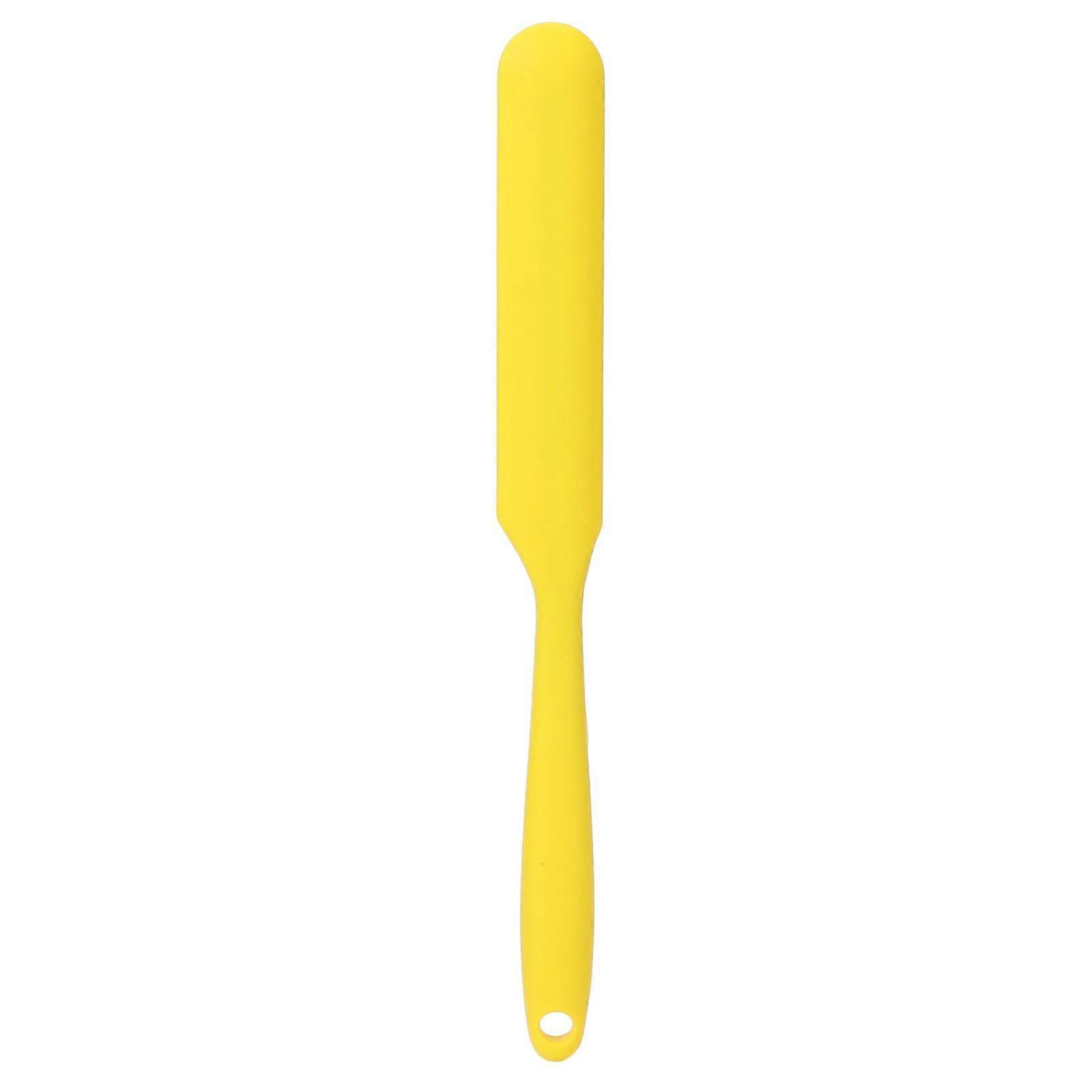 Wax Spatula Melting Wax Applicator Hair Removal Wax Bean Scraper Multifunctional Silicone SpatulaYellow