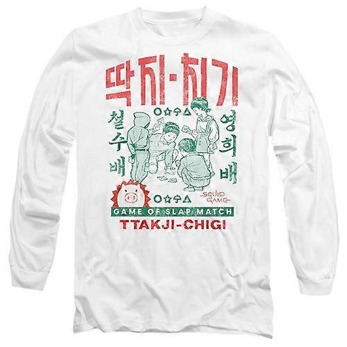 Squid Game Unisex Adult Season Three Game Of Slap Match Korean Long-Sleeved T-Shirt