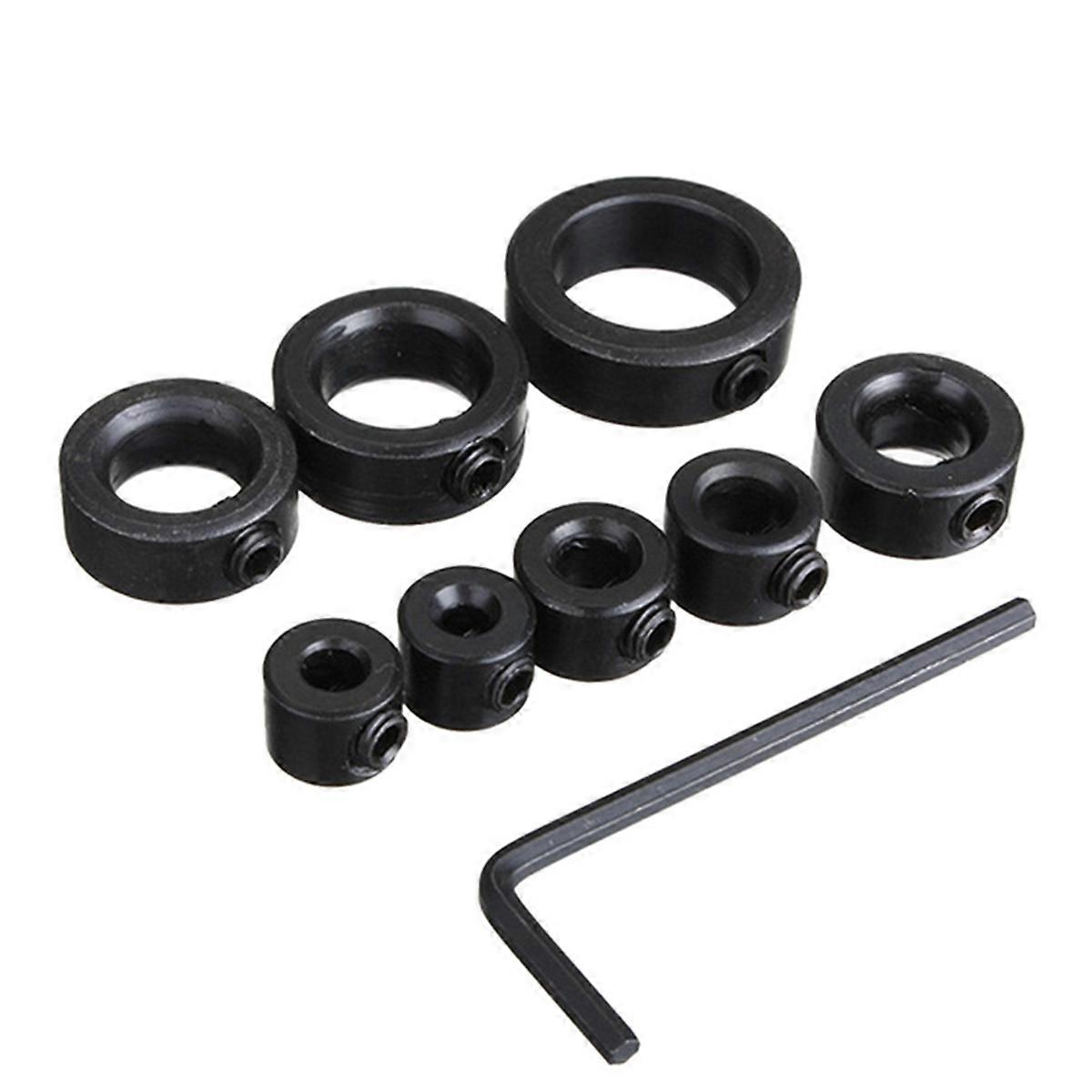 Drill Stop Bit Collar Set 3-16mm with Hex Wrench Bit Limit Ring Twist Drill Positioning Ring Tool A