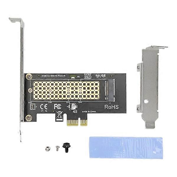 NVMe PCIe Adapter 5 Gbps Bandwidth NVME Interface Plug and Play PCIe to M.2 SSD Adapter with Heatsink for M Key SSD
