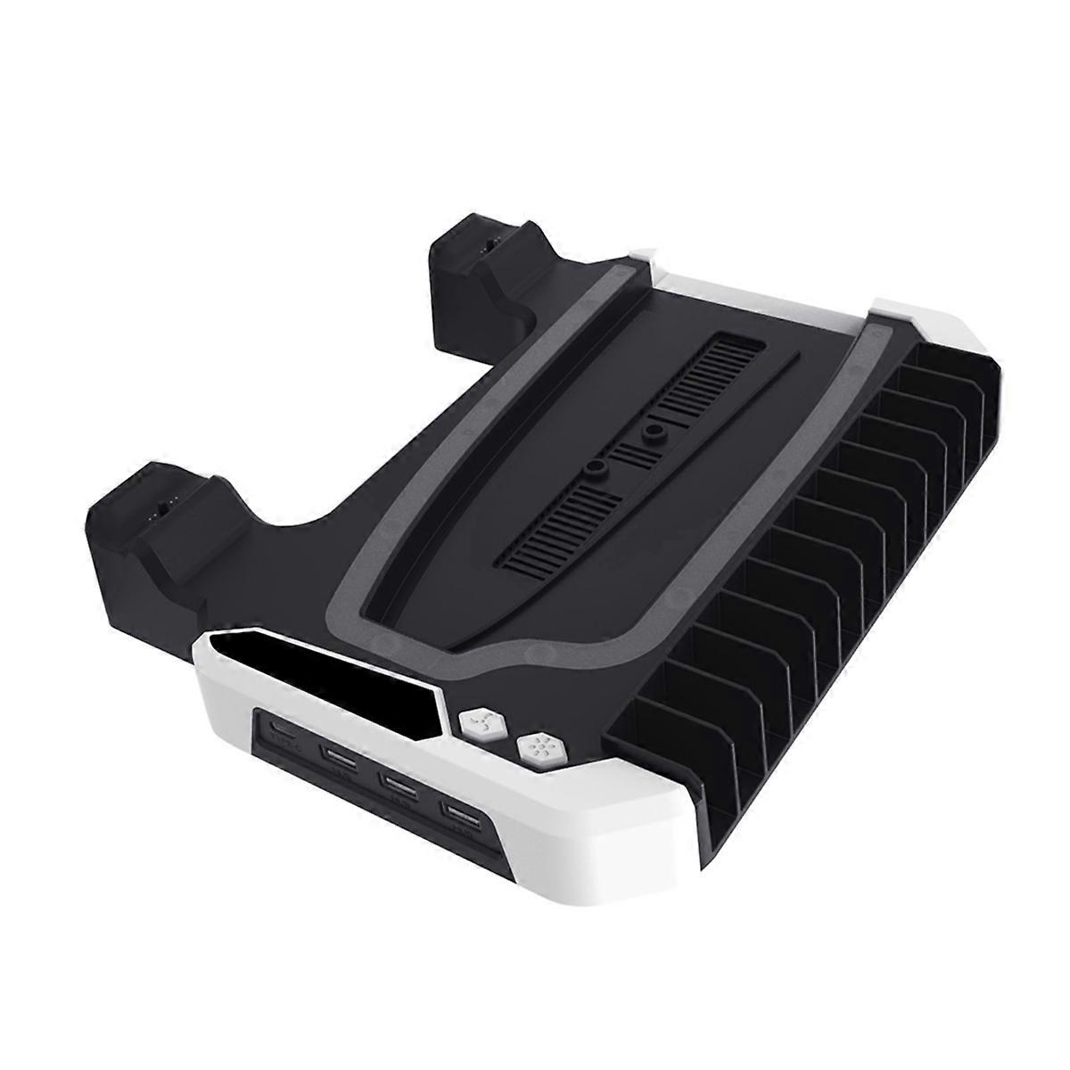 Heat Dissipation Base for Pro/Slim/ Host Cooling Base with Cooling Fan Charging Stand with Storage Rack