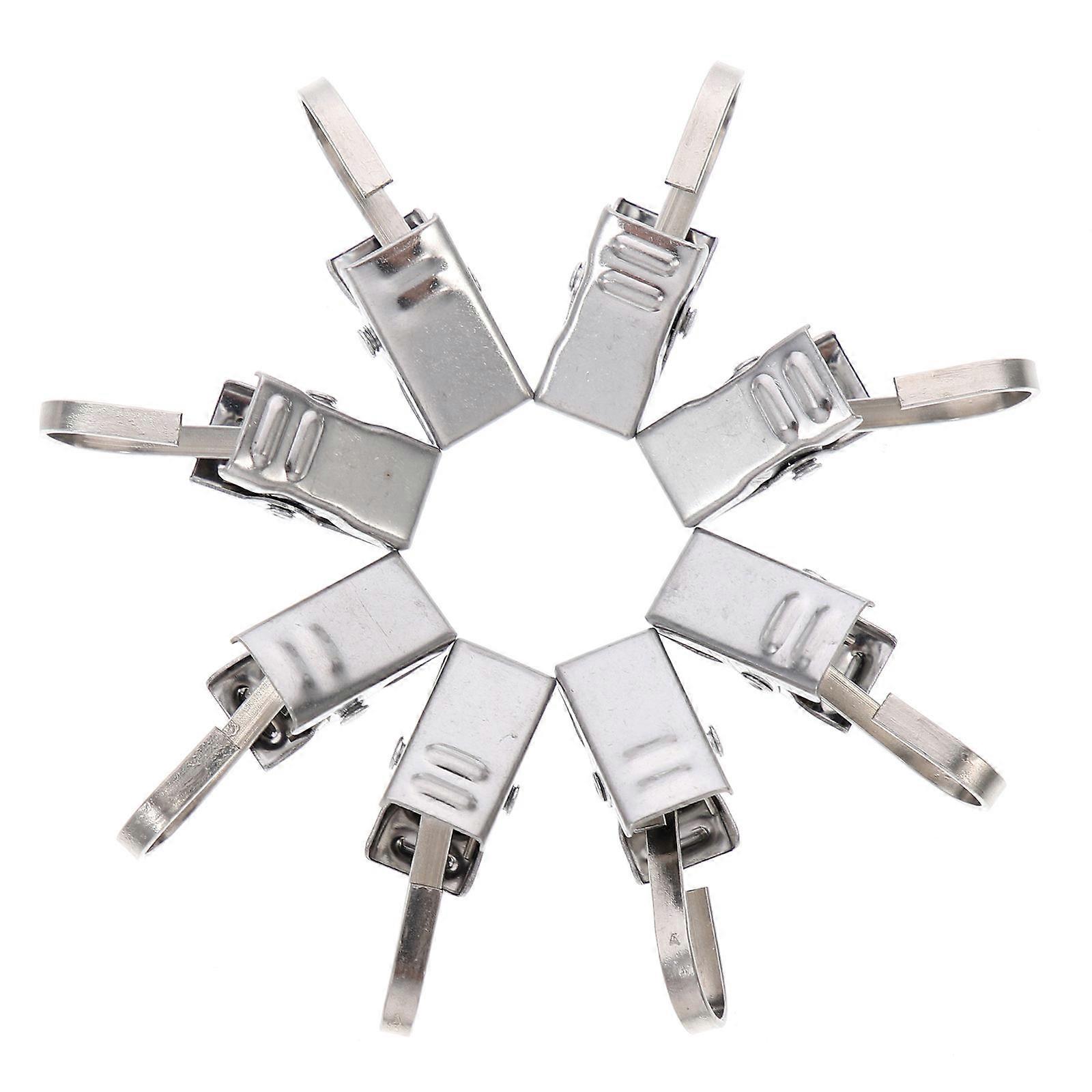 Metal Clips For Hanging Curtains 50Pcs With Hooks Ideal For Window Curtain And Bath Curtain Use Featuring Stainless Steel