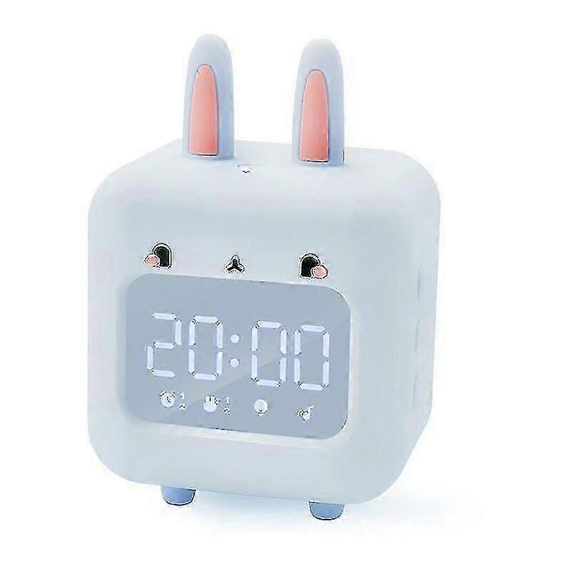 Rabbit Smart Alarm Clock Student Special Small Alarm Clock Children's Music Clock With Night Light Cisea