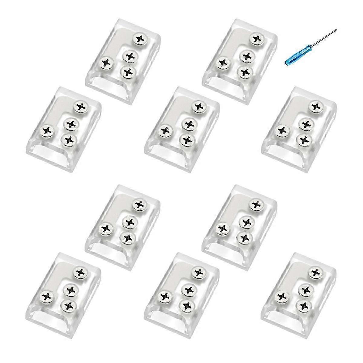 10pc LED Corner Connector With Screw Fixing 24V/5A 2P 10mm For Strip