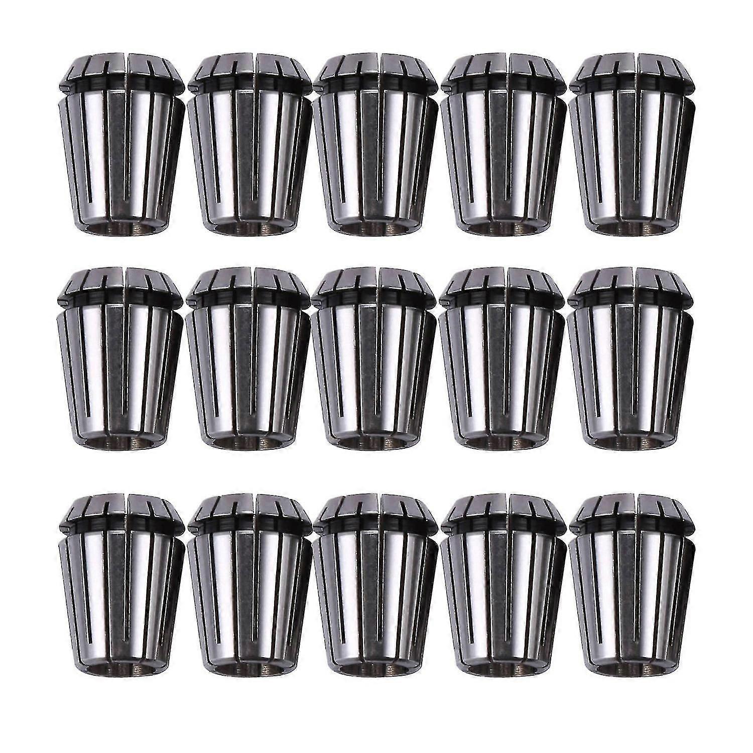 15pcs Er25 Collet Tool Collet Set From 2mm To 16mm Collet Chuck For Milling Lathe And Spindle Motor