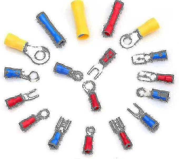 Electrical Wire Connectors Insulated Crimp Cable Terminals Pvc Spade Ring Butt Quick Disconnect Fork