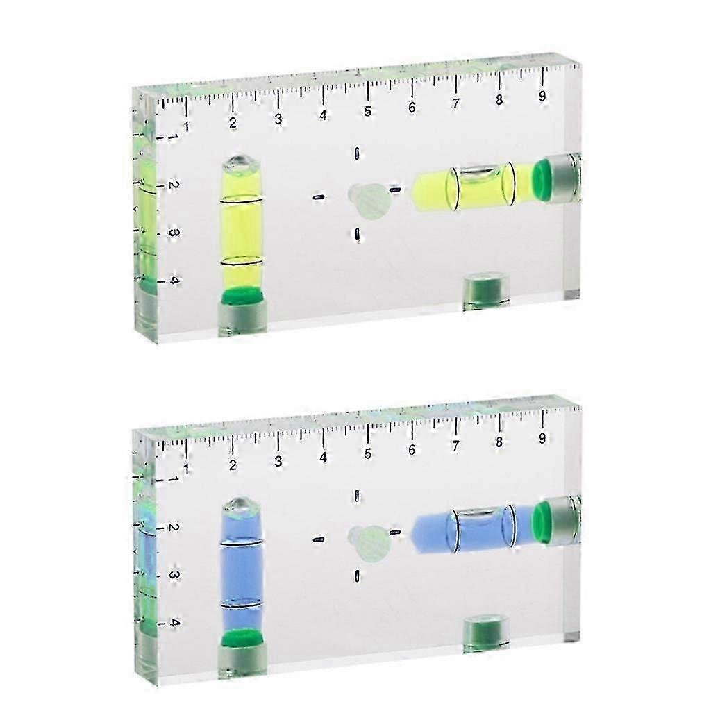 2025 High Precision Transparent Two Direction Magnetic Level Bubble Mini Level