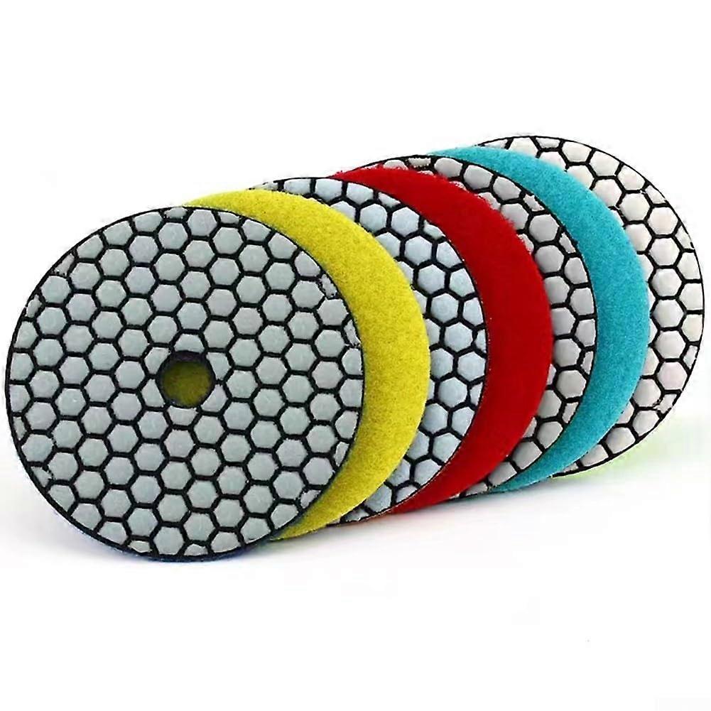4 Inch Polishing Pads 7 Piece Set For Stone Surfaces Marble And Granite