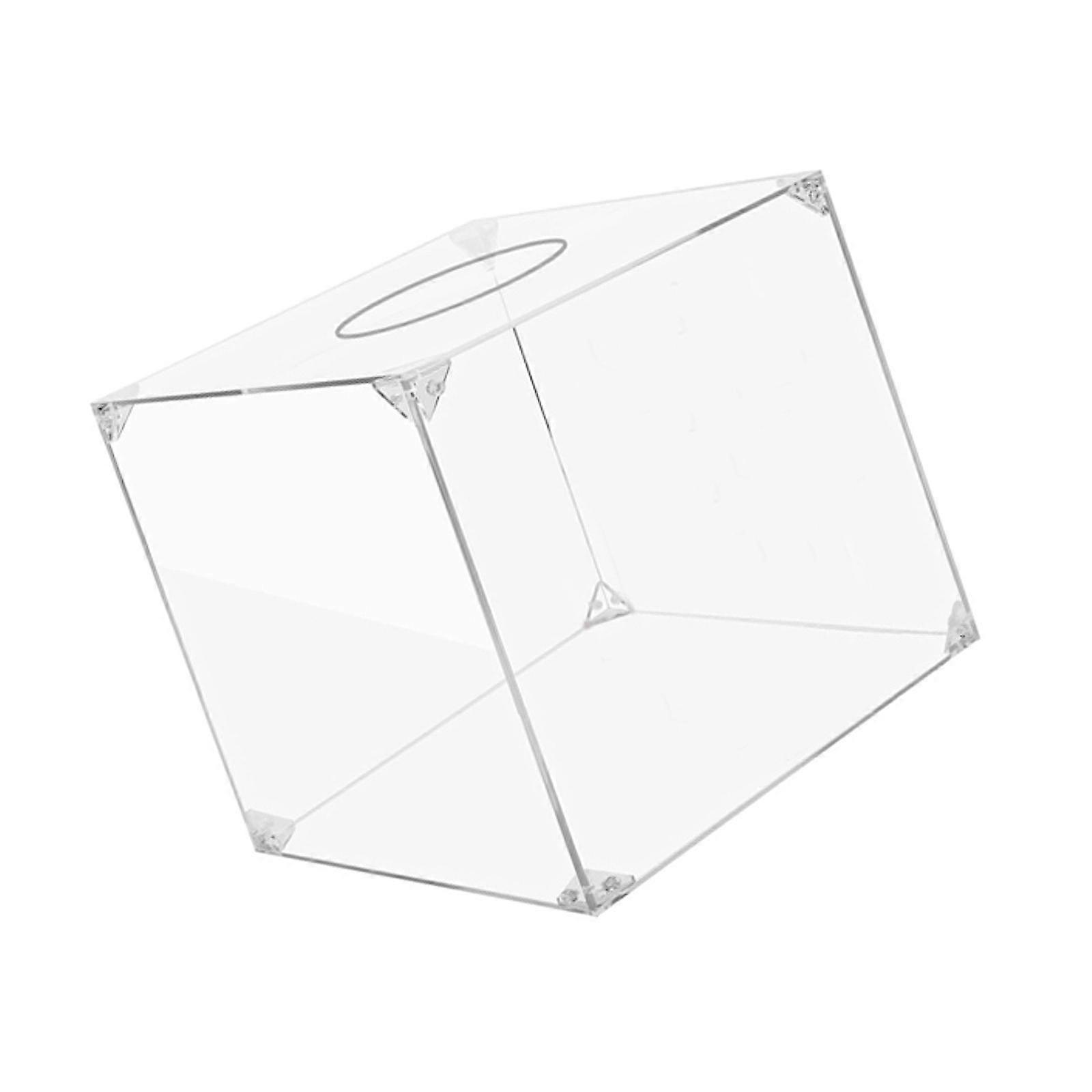 Clear Piggy Bank Transparent Portable Sturdy Storage Container Elegant Money