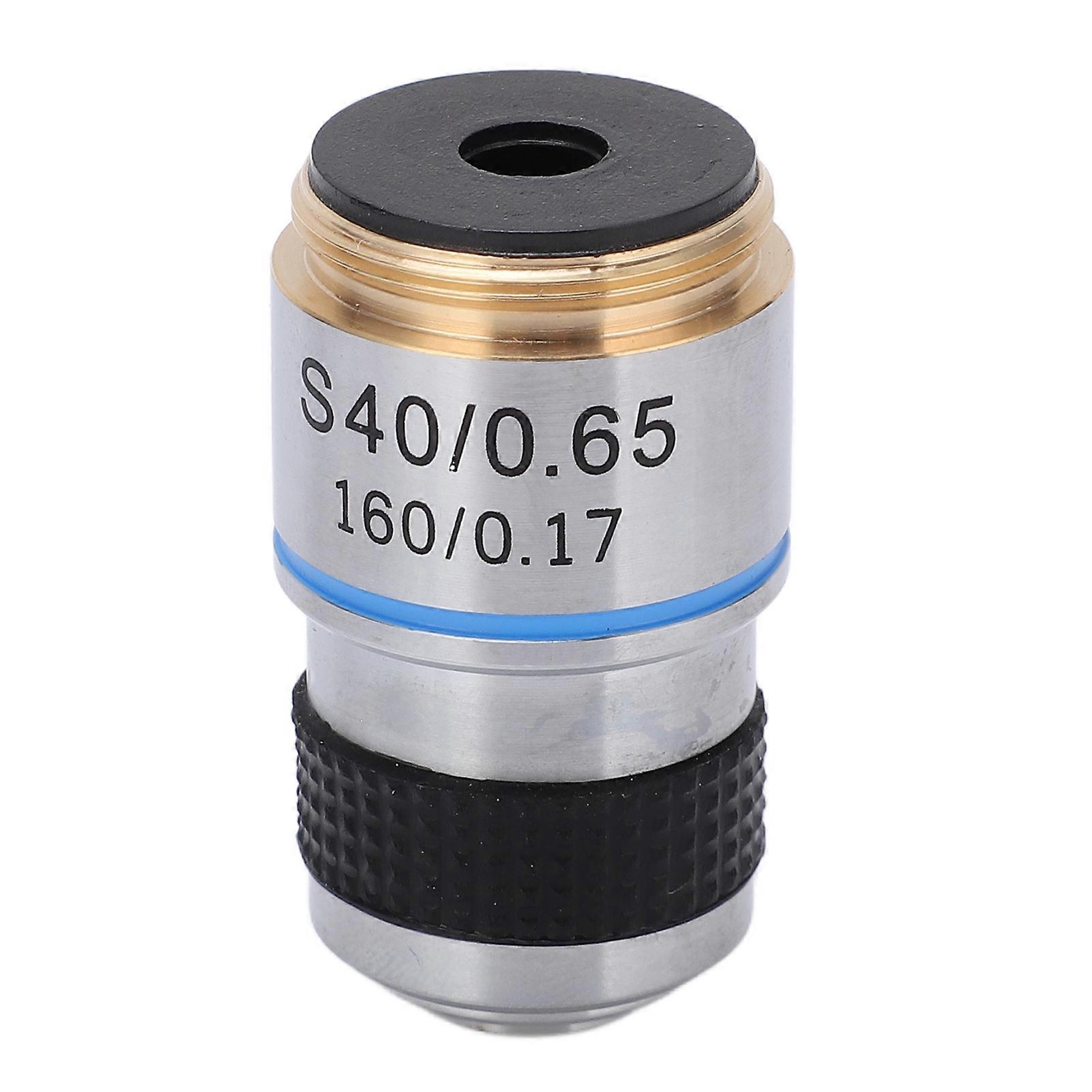 Achromatic Microscope Objective S40/0.65 High Magnification Lens