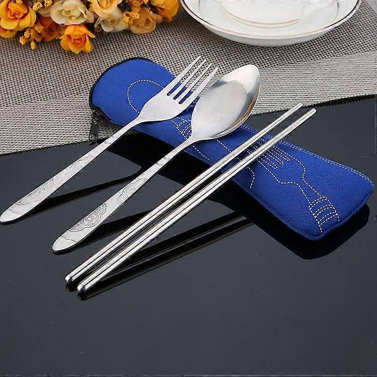 Conjunto de talheres sortidos de aço inoxidável, conjunto de talheres inclui faca, garfo e colher
