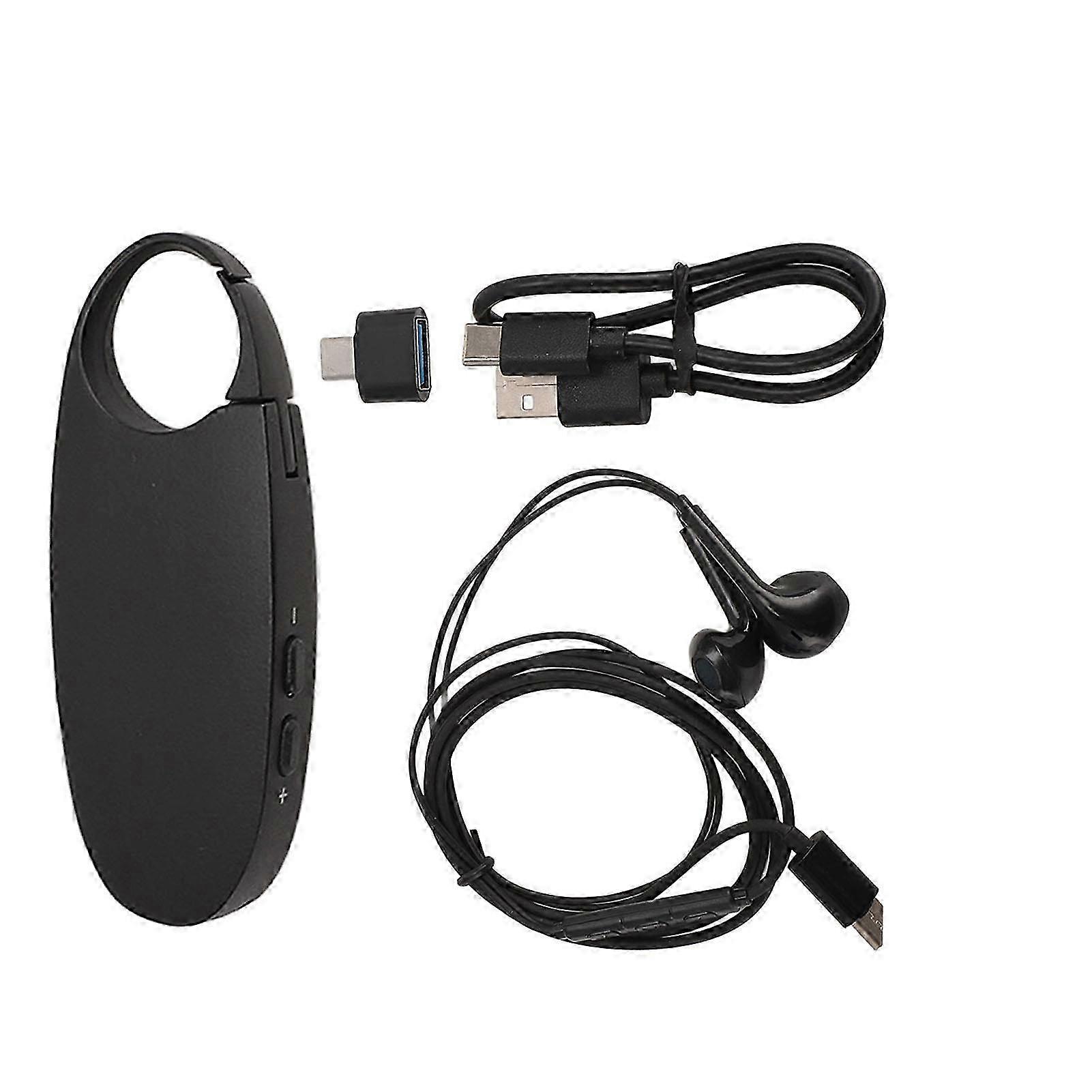 2025 AI Noise Cancelling Activated Magnetic Voice Recorder MP3 Player 70H Working 400mAh USB C for Lectures Meetings Interviews
