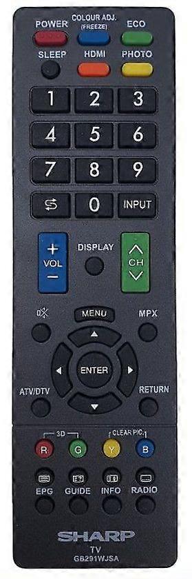 New Replace GB291WJSA For Sharp Aquos LCD TV Remote Control GB225WJSA GB349WJSA