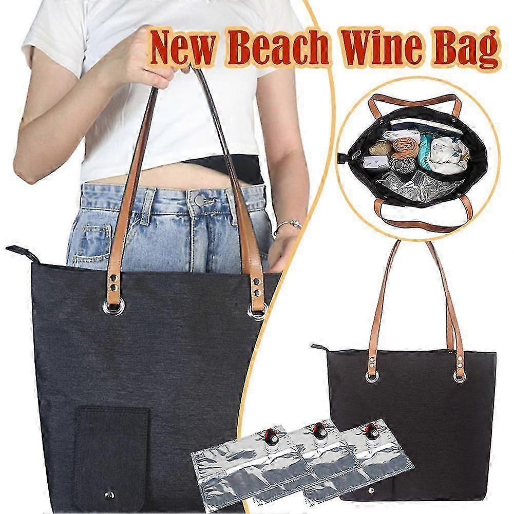 Bærbar strandvinpose camping termisk isolasjon ispose julevinpose