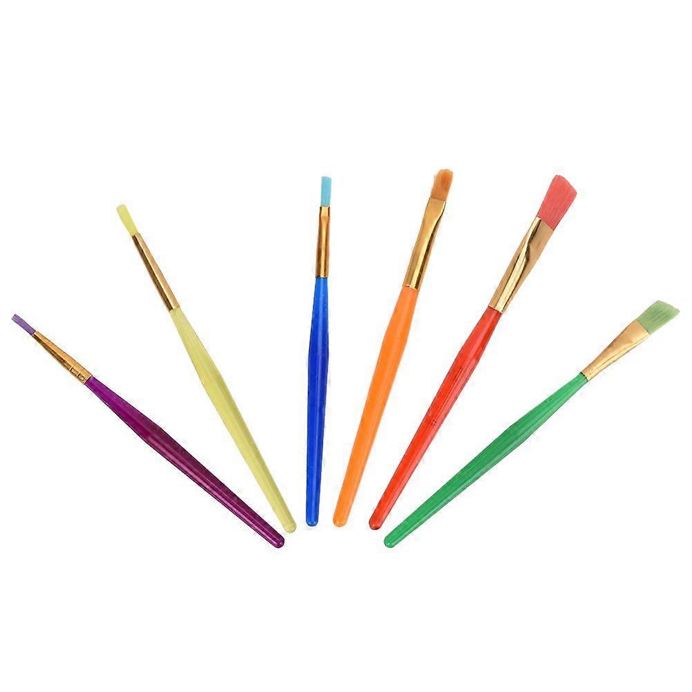 6Pcs Small Fondant Cake Coloring Pen Decorating Brush Coloring Sugar Craft Baking Tool