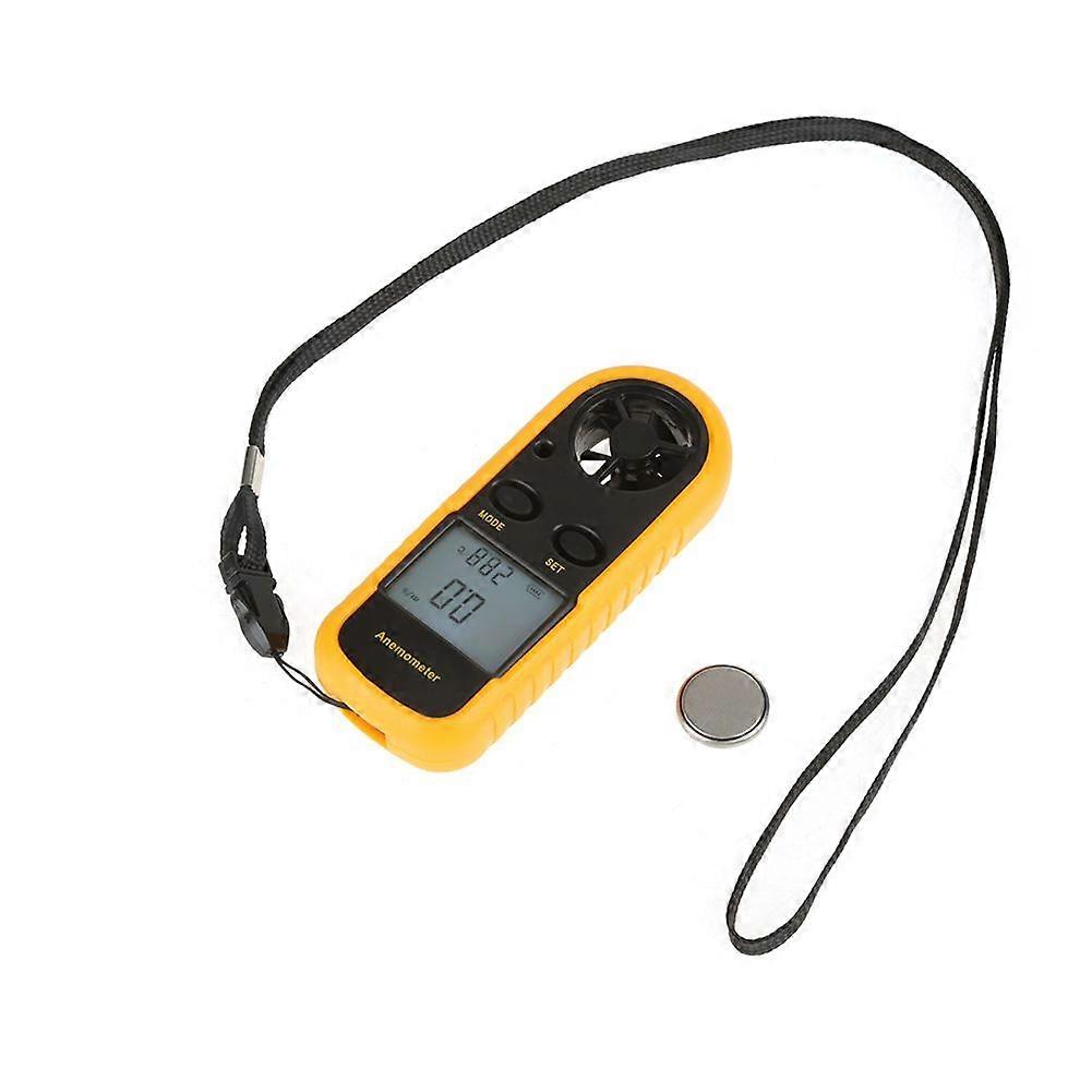 Portable Digital Anemometer Wind Speed Gauge Air Flow Speed Temperature Meter Thermometer