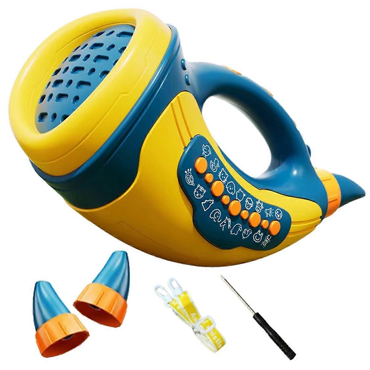 Kids Musical Horn with 30 Animal Sounds & Sound Amplifier Blue