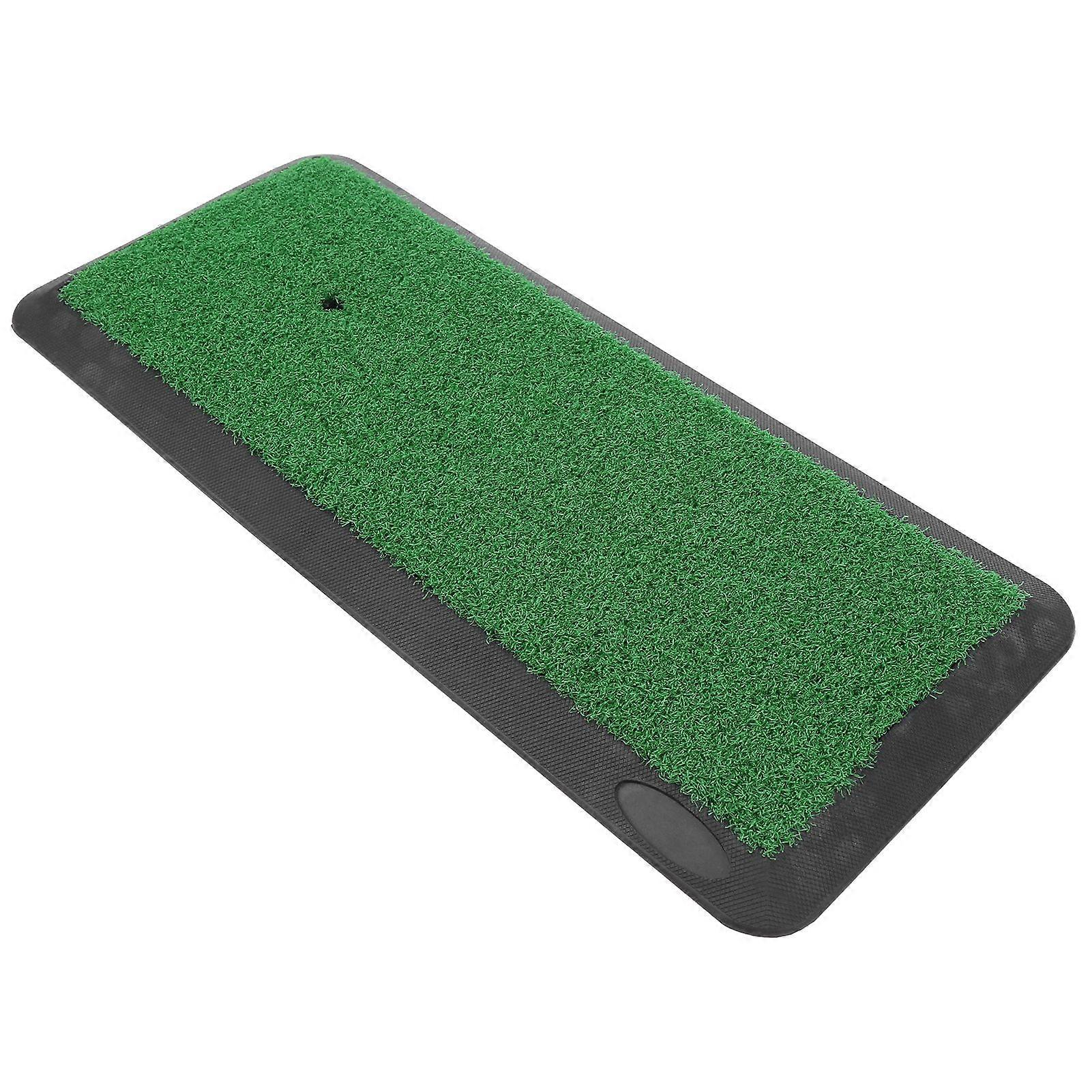 Golf Practice Swing Mat Golf Training Aids Practice Mat Artificial Lawn Grass Rubber Pad