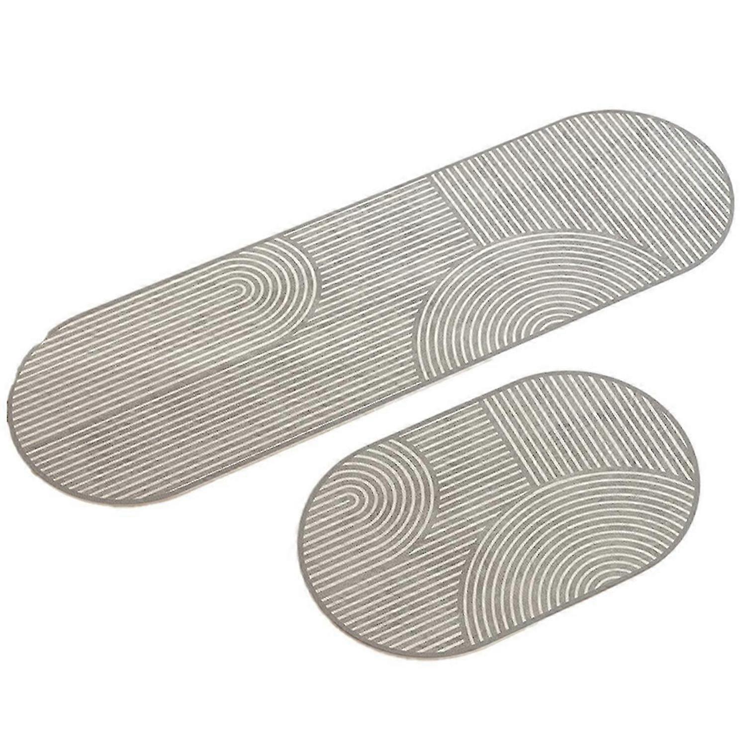 Super Absorbent Kitchen Mat Non-Slip Diatomite Kitchen Rug,F