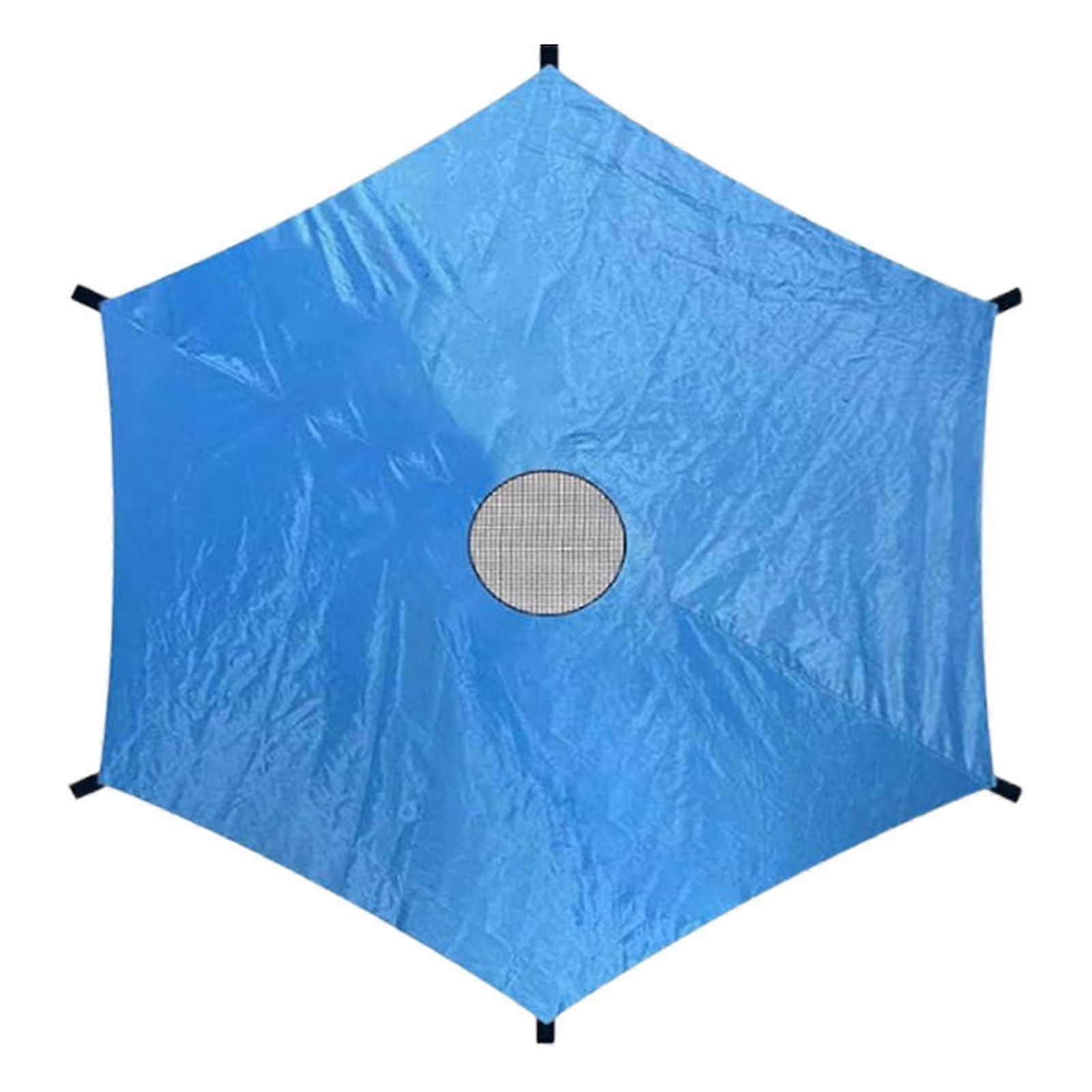UV-resistant shade cover for trampoline with strong fabric
