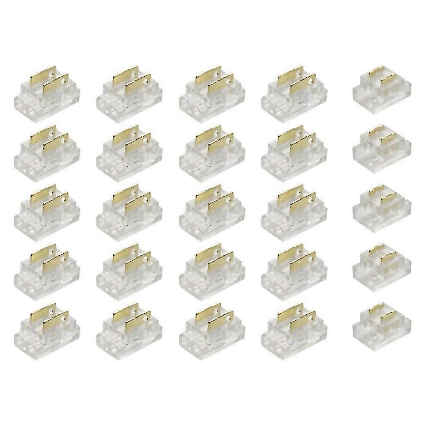 For 25pcs 2pin 5mm Cob Led Strip Connector
