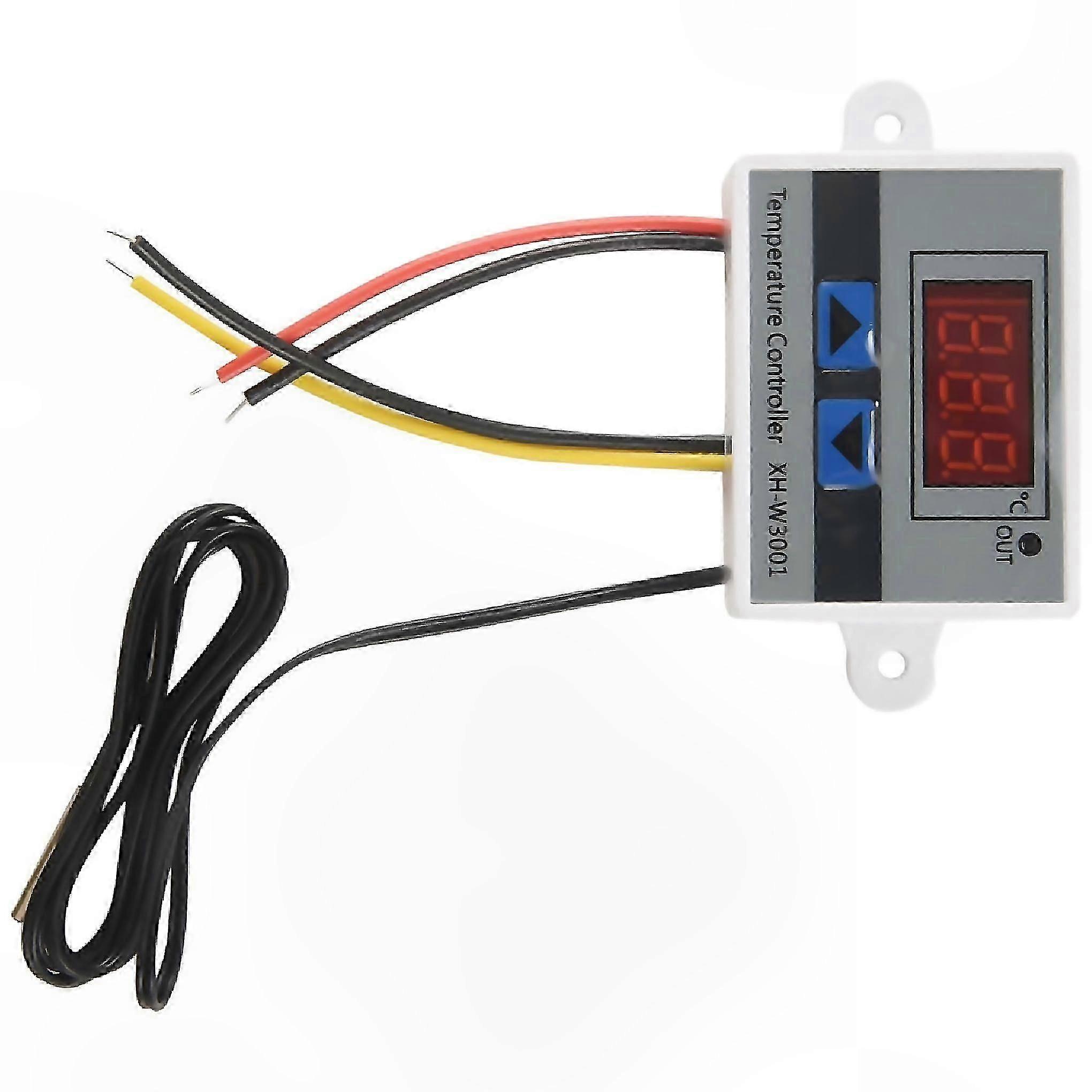 Digital LED Temperature Controller with Probe, 10A Thermostat Switch for 220V Applications