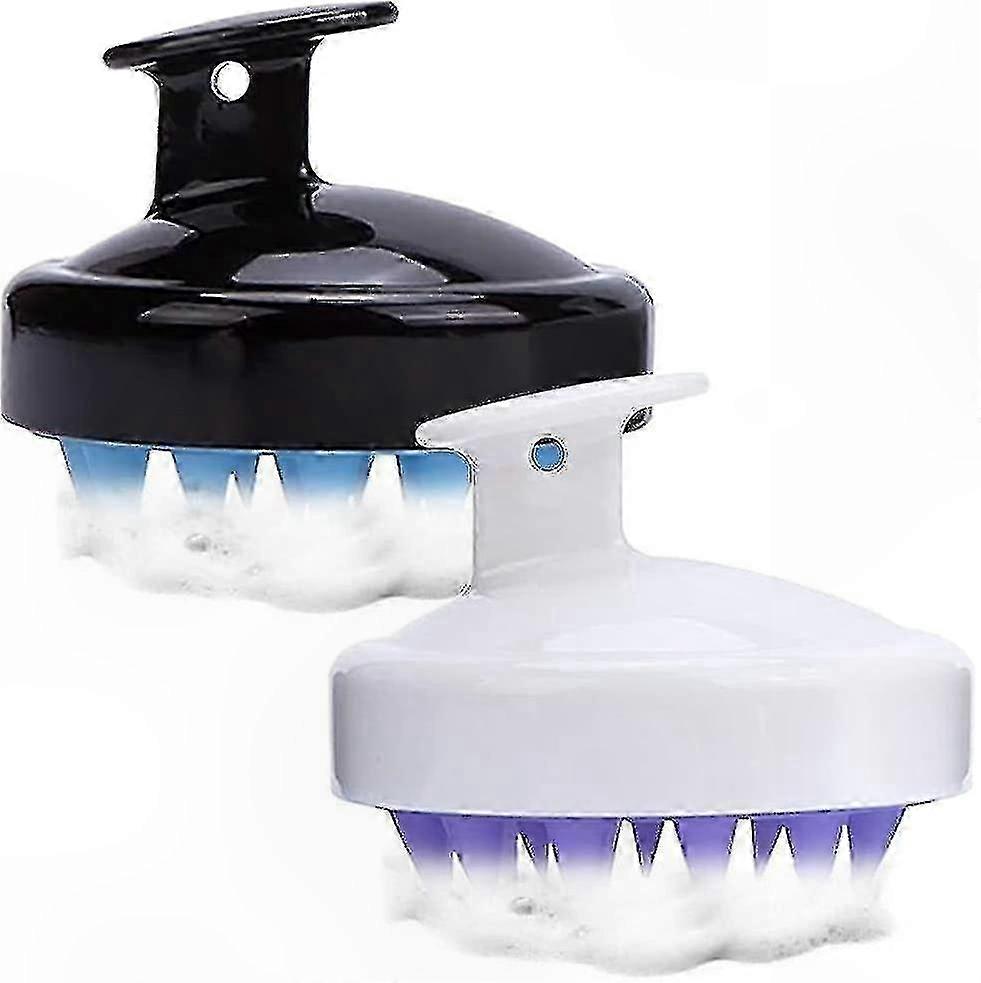 Scalp Care Kit with Massage Brush and Shampoo Tool for Dandruff Removal 2pcs Set