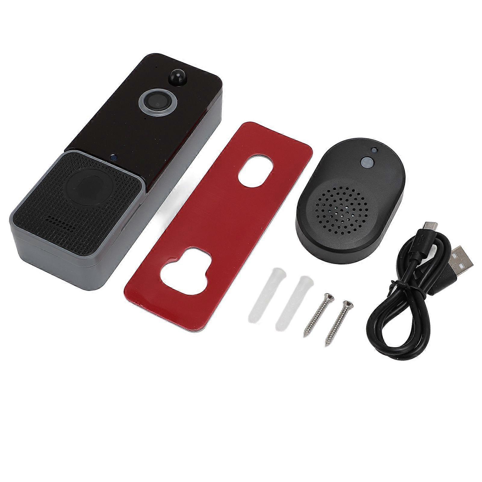 1080P Wireless Doorbell Video Camera with Chime 2.4G WIFI PIR Motion Detection Voice Changer 2 Way Intercom
