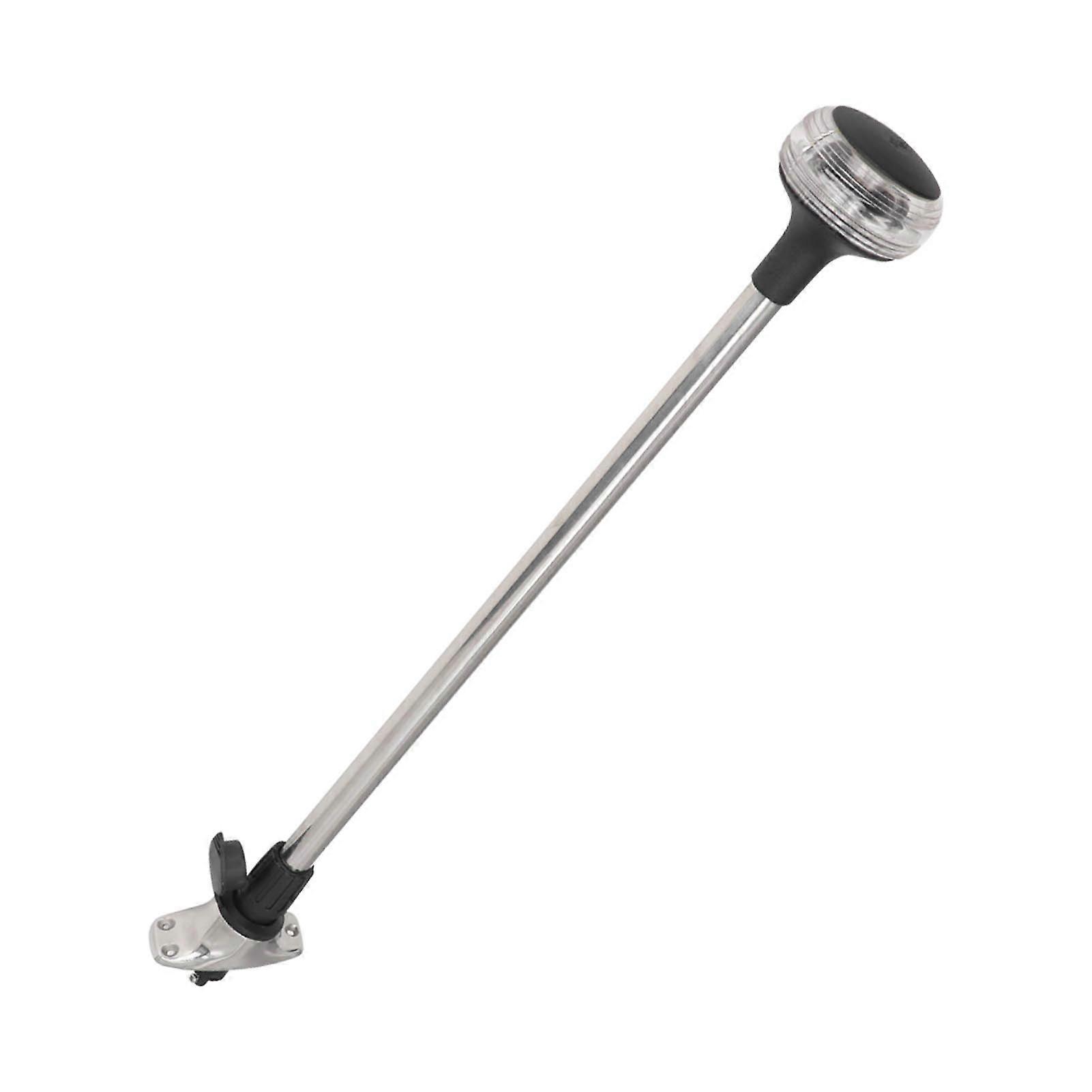 Feu d'ancrage télescopique de 24 pouces, feu de poupe à LED tout-terrain, poteau à 2 broches, étanche IP66, DC12V 24V 5W
