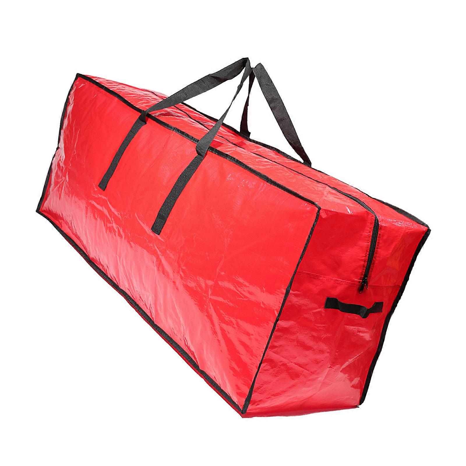 Rose POLYETHYLENE Fabric Christmas Tree  Zippered Ending Efficient Plan Strong Fabric Cyclical Decoration Container  Red