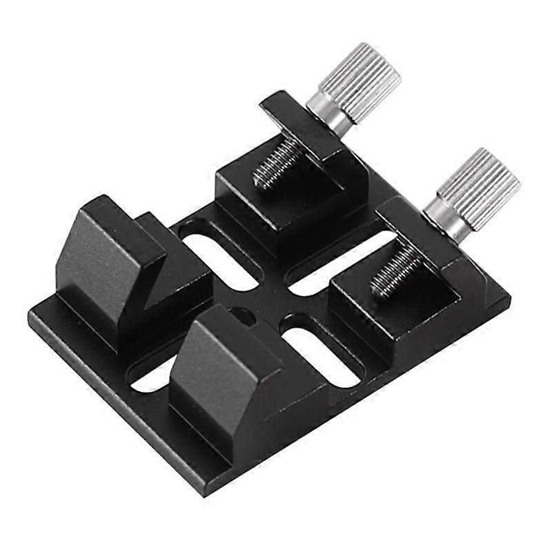 Multi-Function Finderscope Dovetail with Locking Screw Guide Scope Adapter Bracket for Astronomical Telescope,Black