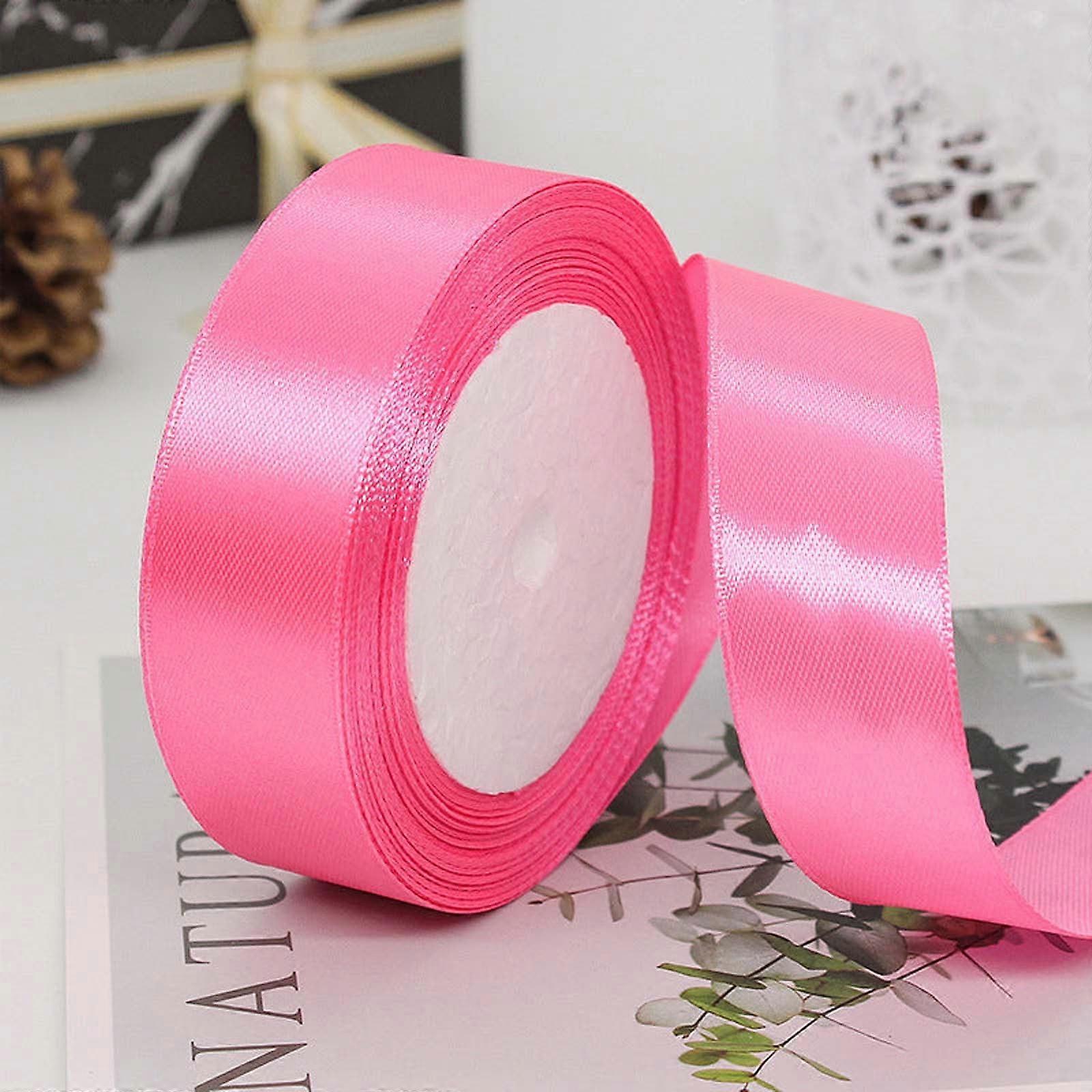 SNGMN Outdoor Solid Color Polyester Ribbon for Gift Packaging Wedding Decor and Projects (Watermelon Red)