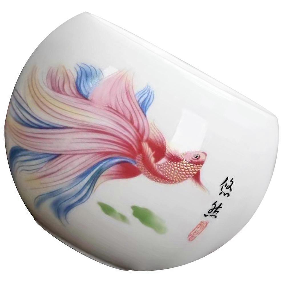 Tea Storage Ceramic Cups Ideal For Home Office And Restaurant Use Crafted For Tea Enthusiasts Available In White With Elegant Patterns 4Pcs